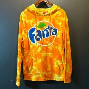 Orange Fanta Hoodie Tie Dye Men’s hoodie official Coca Cola product
